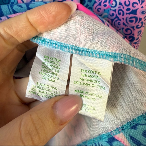 Lilly Pulitzer Little Skipper Ruffle Dress Borealis Blue Tropic Down Low XL - Picture 5 of 8